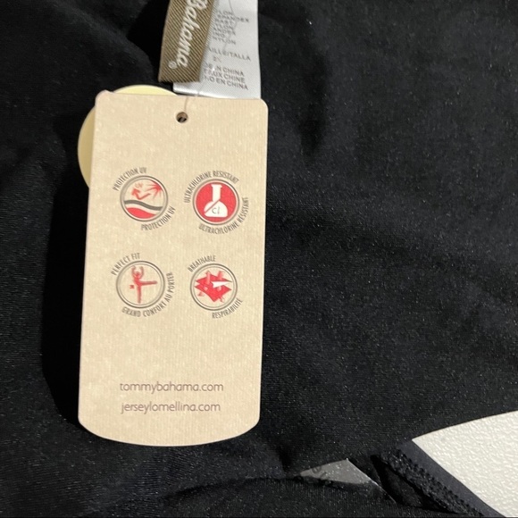 Tommy Bahama Bikini Bottom Hipster Mesh Trim Black Size 2X Plus Size Swimwear - Picture 6 of 8